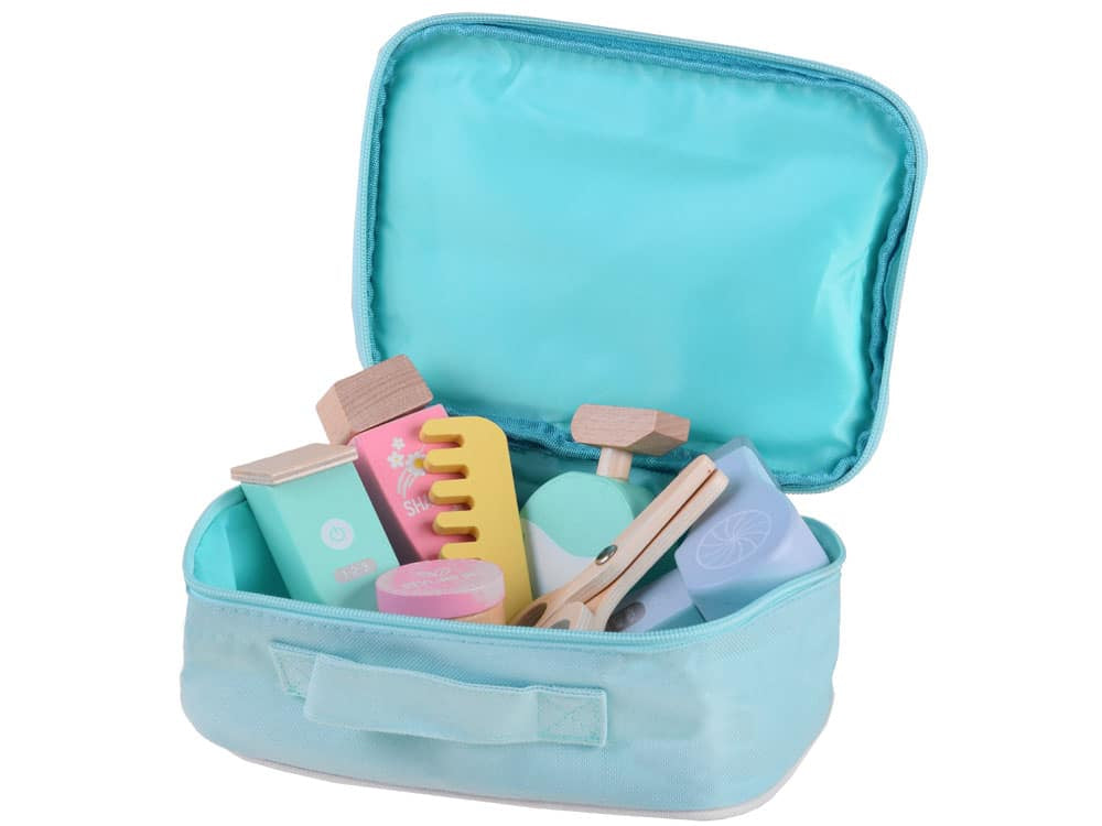 Drveni brijački set u torbici