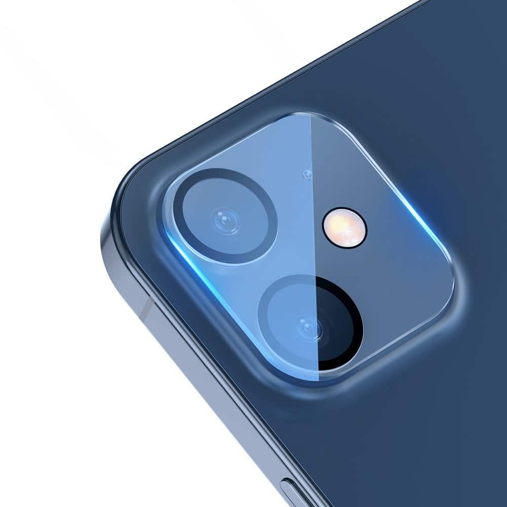 Baseus 2 ks tvrzené sklo na kameru pro iPhone 12 mini