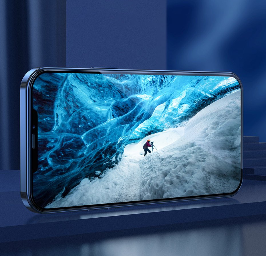 Baseus 2x Tvrzené sklo na celý displej 0,25mm s rámečkem pro iPhone 12 mini