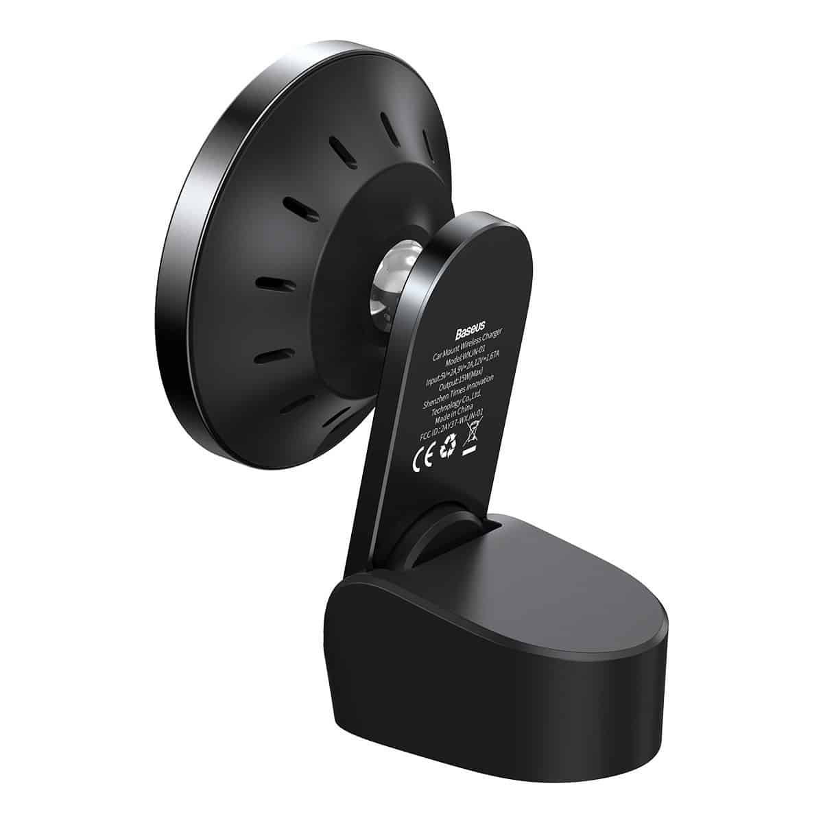 Baseus Big Energy držák do auta s bezdrátovou nabíječkou 15W pro iPhone 12 (černý)