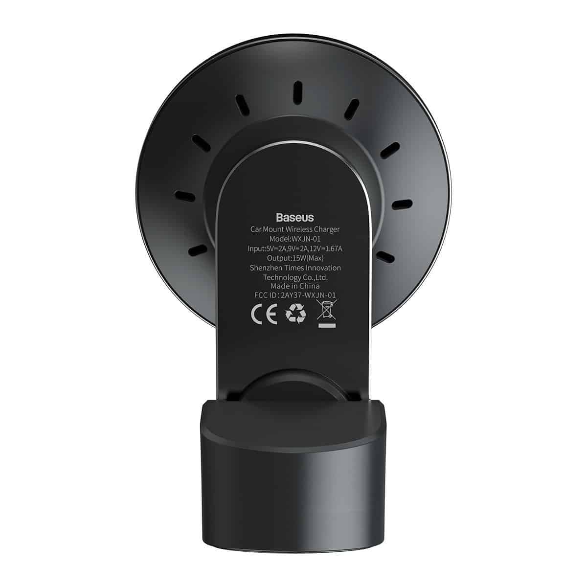 Baseus Big Energy držák do auta s bezdrátovou nabíječkou 15W pro iPhone 12 (černý)