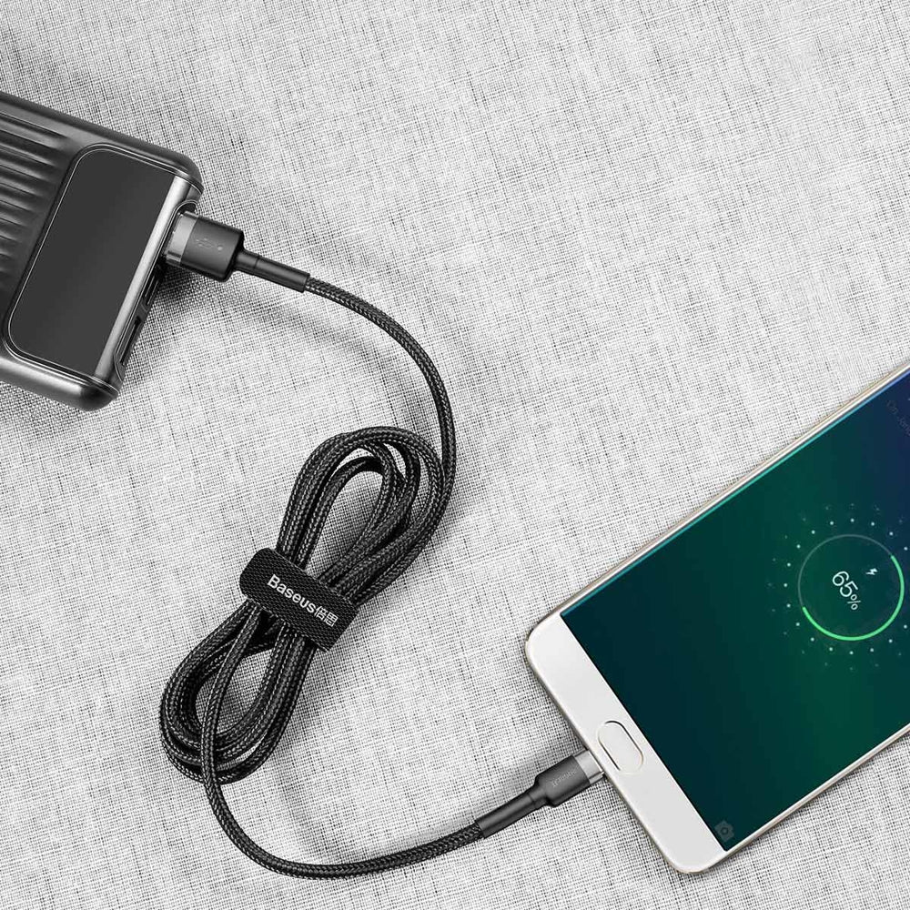 Kabel Baseus odolný, opletený, nylonový USB / Micro USB QC3.0 2.4A 1m