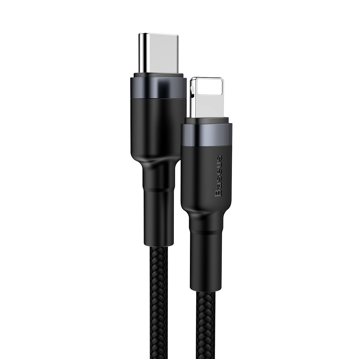 Kabel Baseus Cafule Type-C na iPhone PD 18W 1m šedý+černý