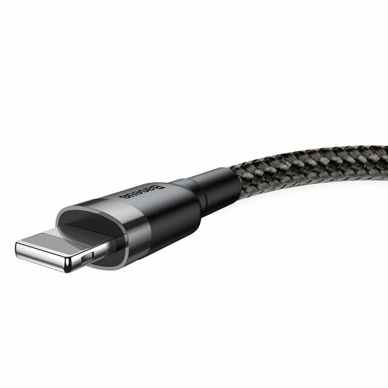 Baseus Cafule USB Lightning kabel 2,4A 50 cm (šedo+černý)
