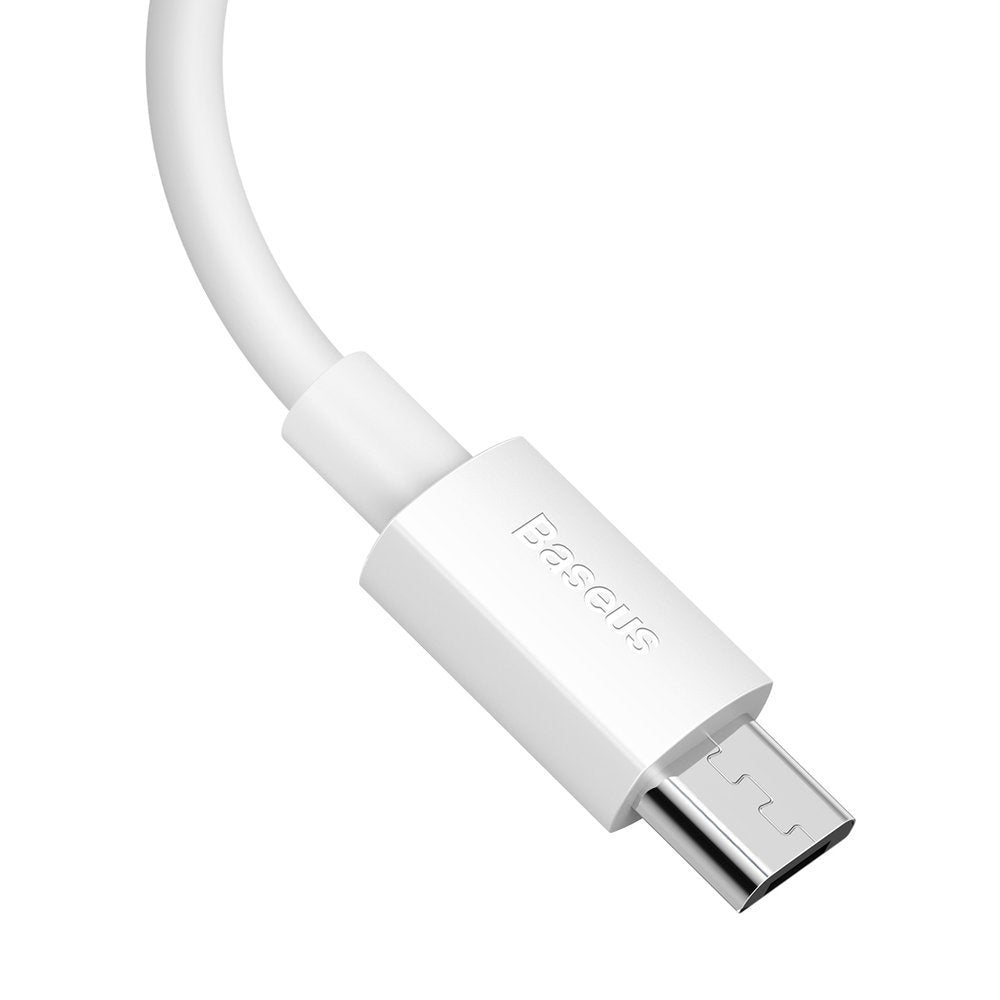 Baseus Simple Wisdom sada kabelů (2 ks) USB - Micro USB 2,1 A 150 cm