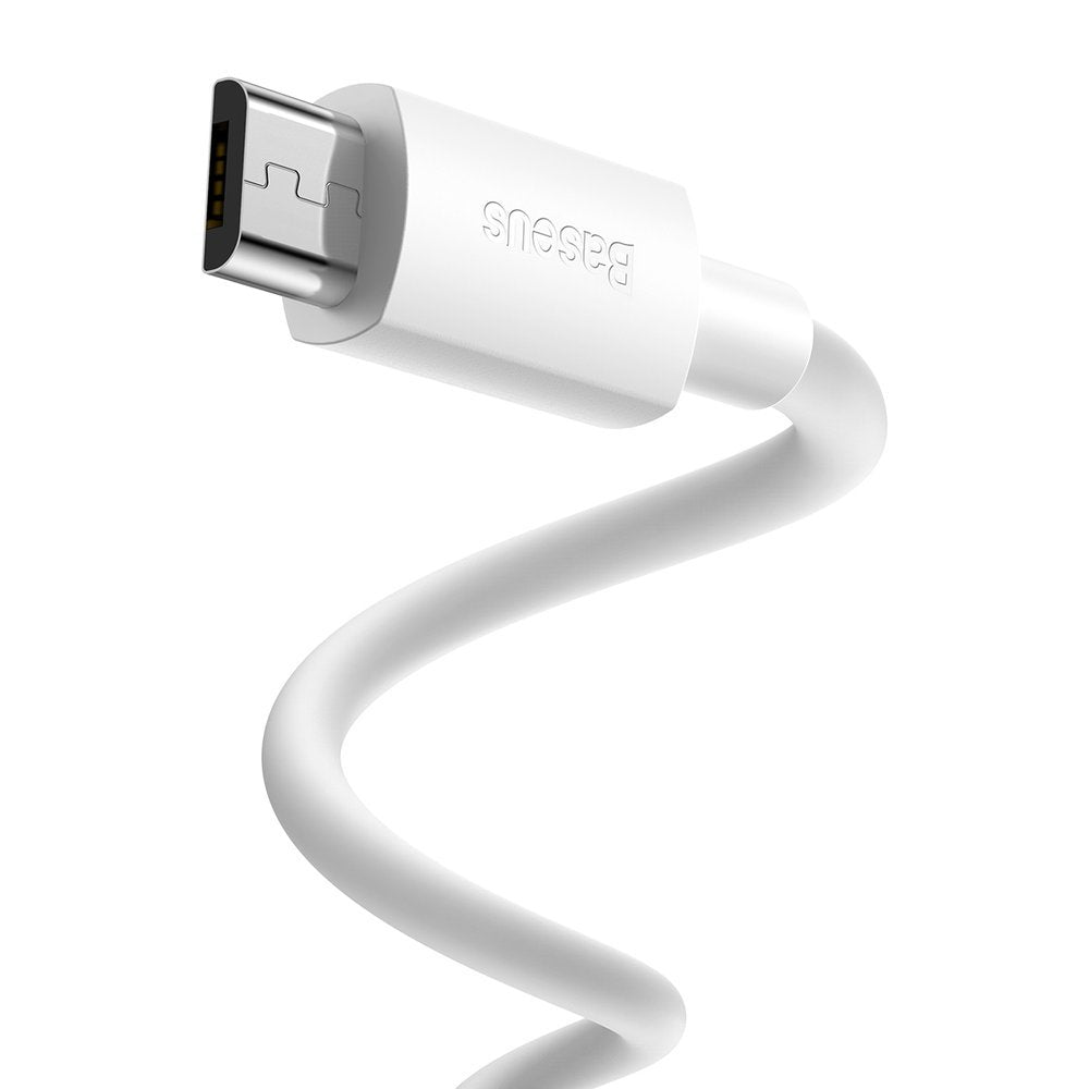 Baseus Simple Wisdom sada kabelů (2 ks) USB - Micro USB 2,1 A 150 cm