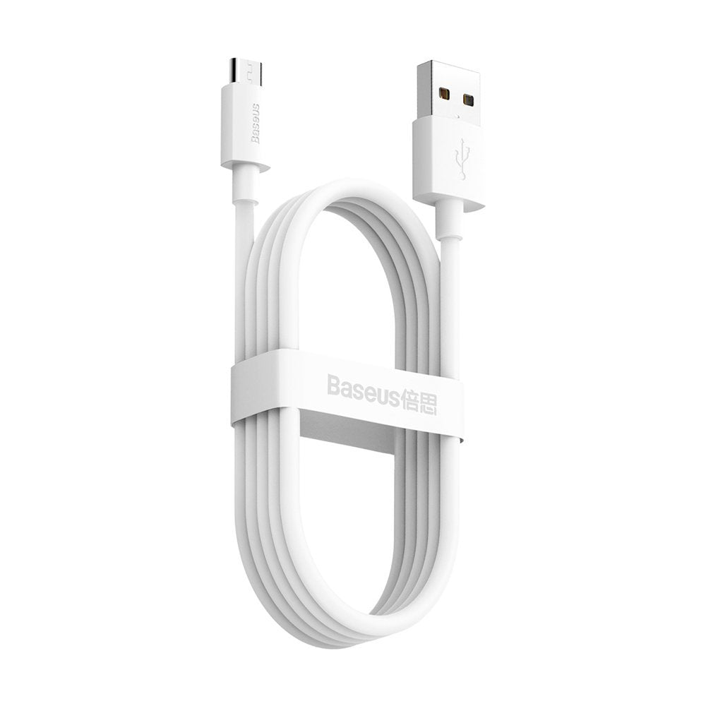 Baseus Simple Wisdom sada kabelů (2 ks) USB - Micro USB 2,1 A 150 cm