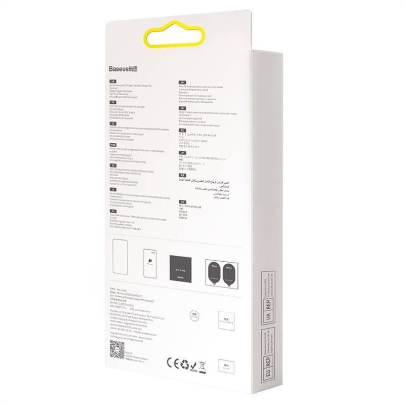 Baseus Tvrzené sklo Anti-spy 0.23mm pro iPhone 13 Pro Max (2ks)