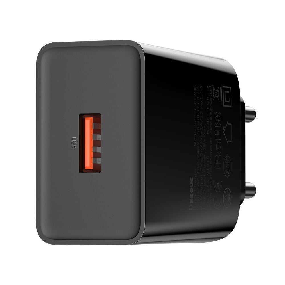 BASEUS Speed Mini QC 1x USB rychlonabíječka 18W EU