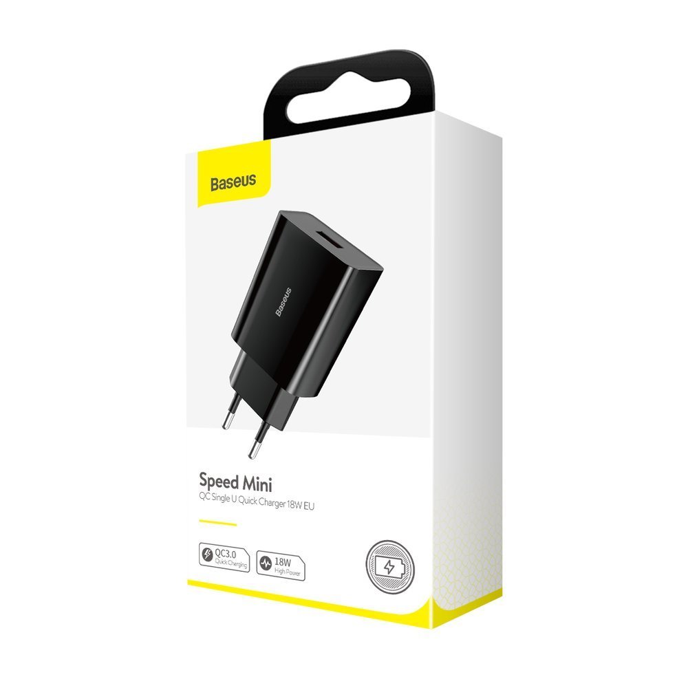 BASEUS Speed Mini QC 1x USB rychlonabíječka 18W EU