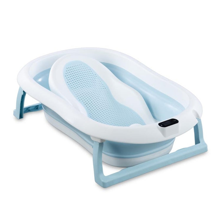 Sklopiva kadica s podlogom i termometrom blue