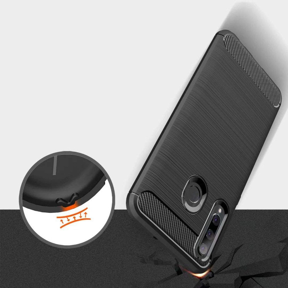 Carbon Case flexibilní pouzdro pro Honor 20 Lite