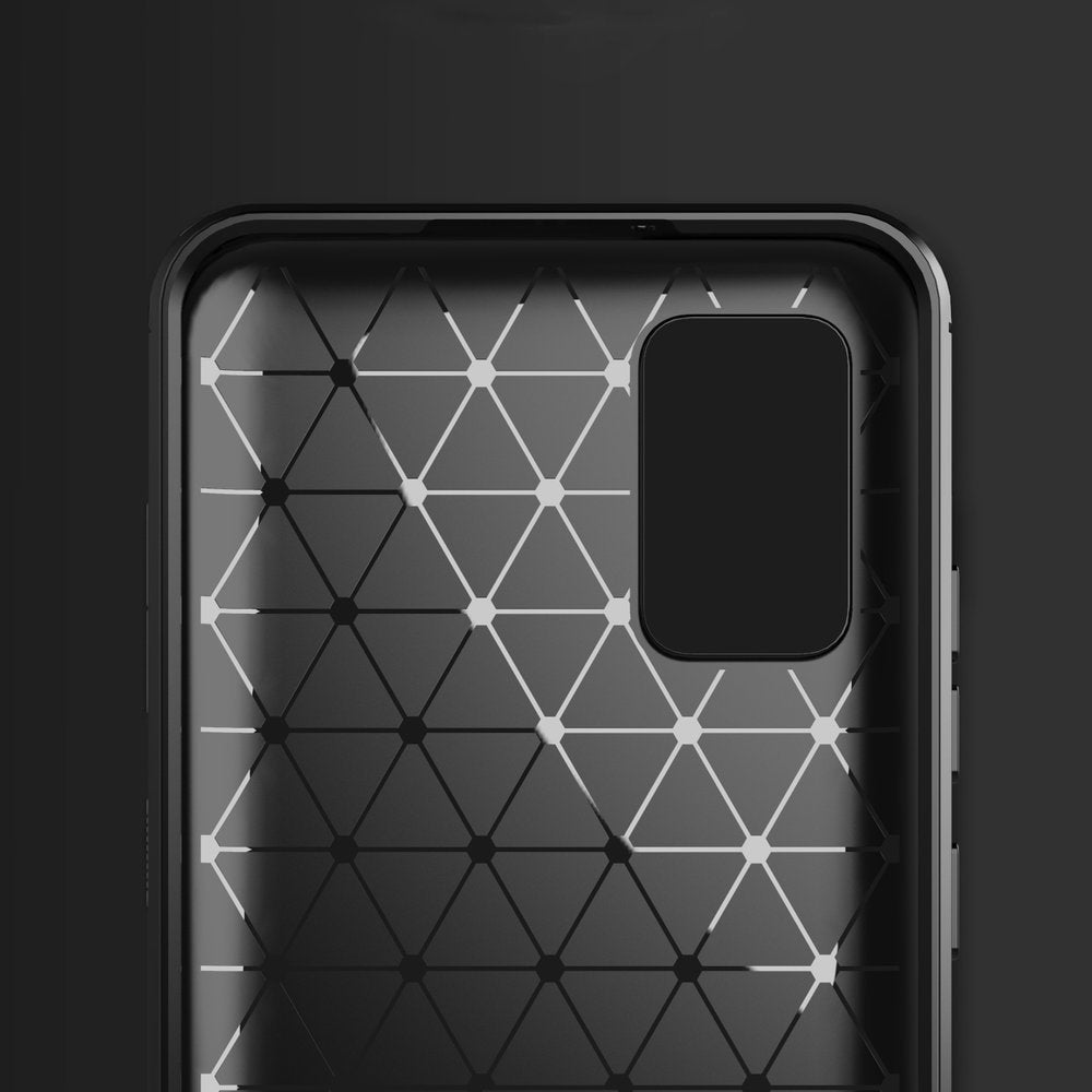 Karbonové pouzdro Flexibilní kryt pro Samsung Galaxy A02 S