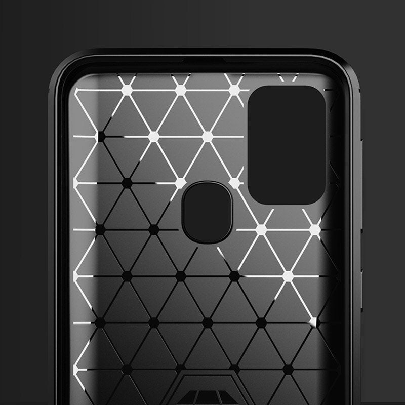 Karbonové pouzdro Flexible TPU pro Samsung Galaxy M30s / Galaxy M21