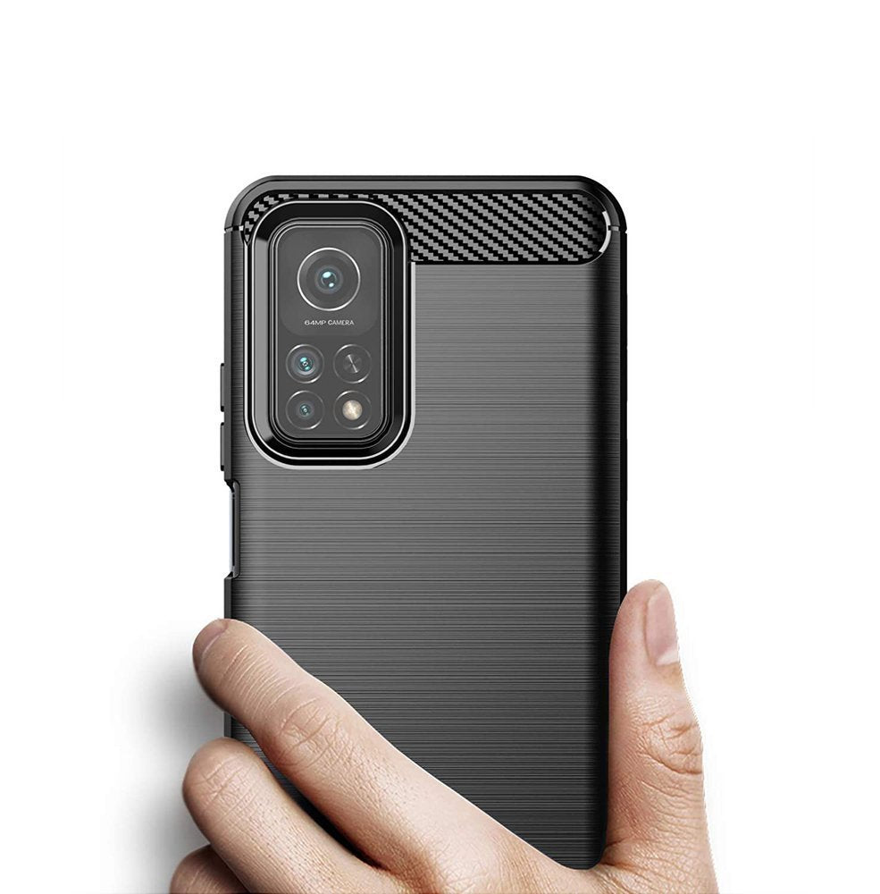 Karbonové pouzdro - pružný kryt pro Xiaomi Mi 10T Pro / Mi 10T