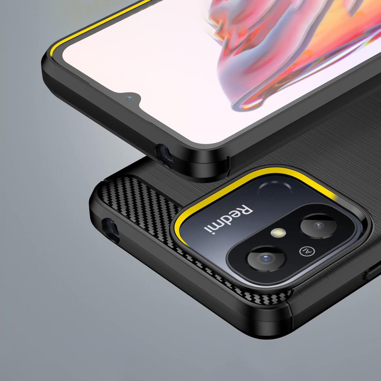 CARBON Case pouzdro pro XIAOMI Redmi 12C černé