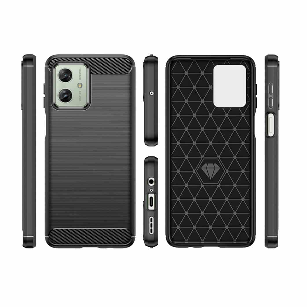 Karbonové pouzdro pro MOTOROLA G54 černé