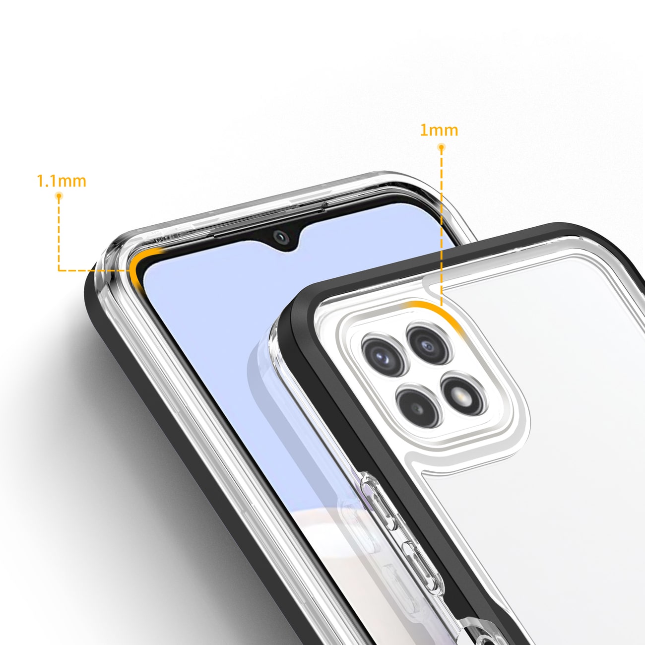 Průhledné pouzdro Hybrid Armor pro Samsung Galaxy A22 5G