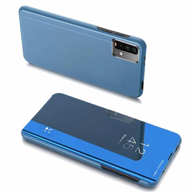 Pouzdro Clear View pro Xiaomi Poco M3 / Redmi 9T modré