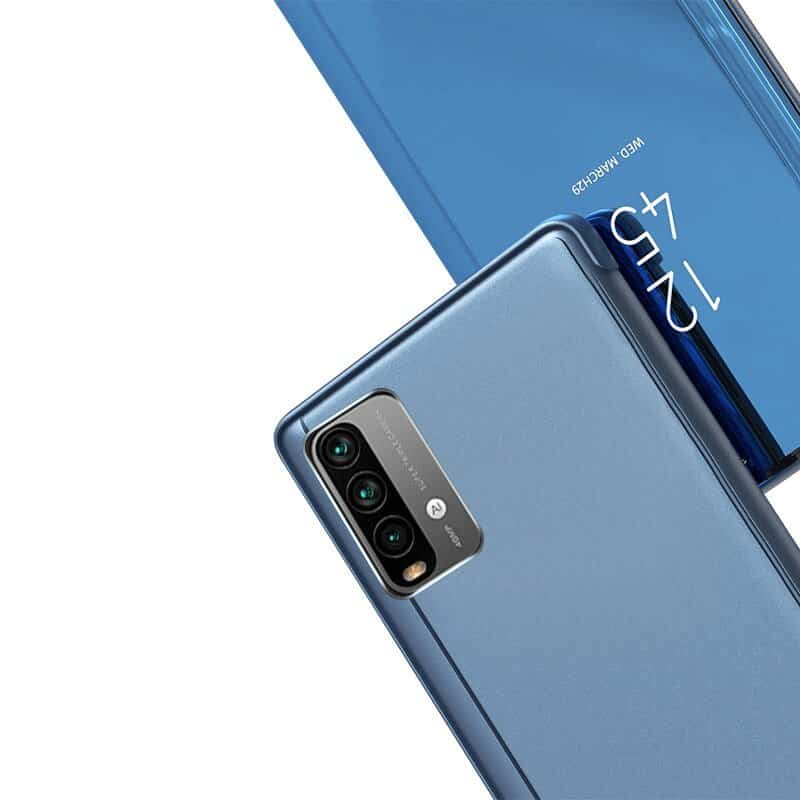 Pouzdro Clear View pro Xiaomi Poco M3 / Redmi 9T modré