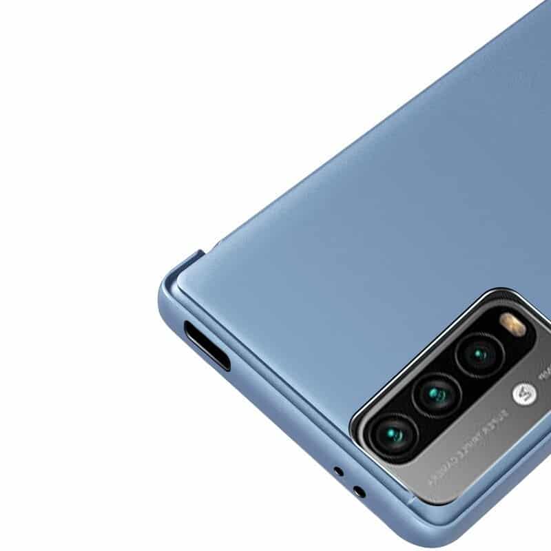Pouzdro Clear View pro Xiaomi Poco M3 / Redmi 9T modré