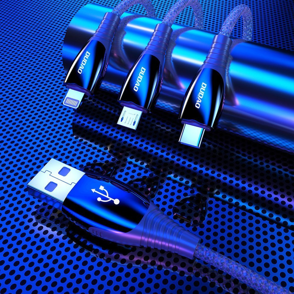 USB Micro pletený kabel 3A pro rychlé nabíjení - 123 cm
