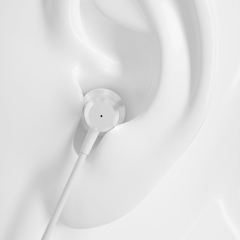 Drátová sluchátka, kovová, mini jack, in-ear