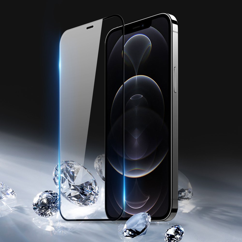 Dux Ducis 10D kaljeno staklo, puna pokrivenost s okvirom za iPhone 12 Pro / iPhone 12