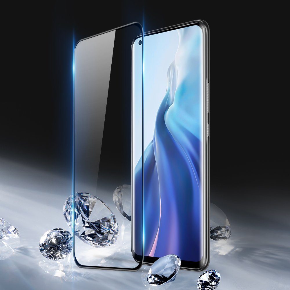 Dux Ducis 3D tvrzené sklo zakřivená ochrana obrazovky Full Cover s rámečkem pro Xiaomi Mi 11 černá