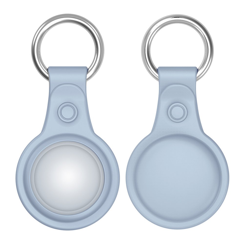 Dux Ducis sada 4 kusů – silikonové flexibilní pouzdro na klíče pro Apple AirTag (černé/zelené/růžové/modré)