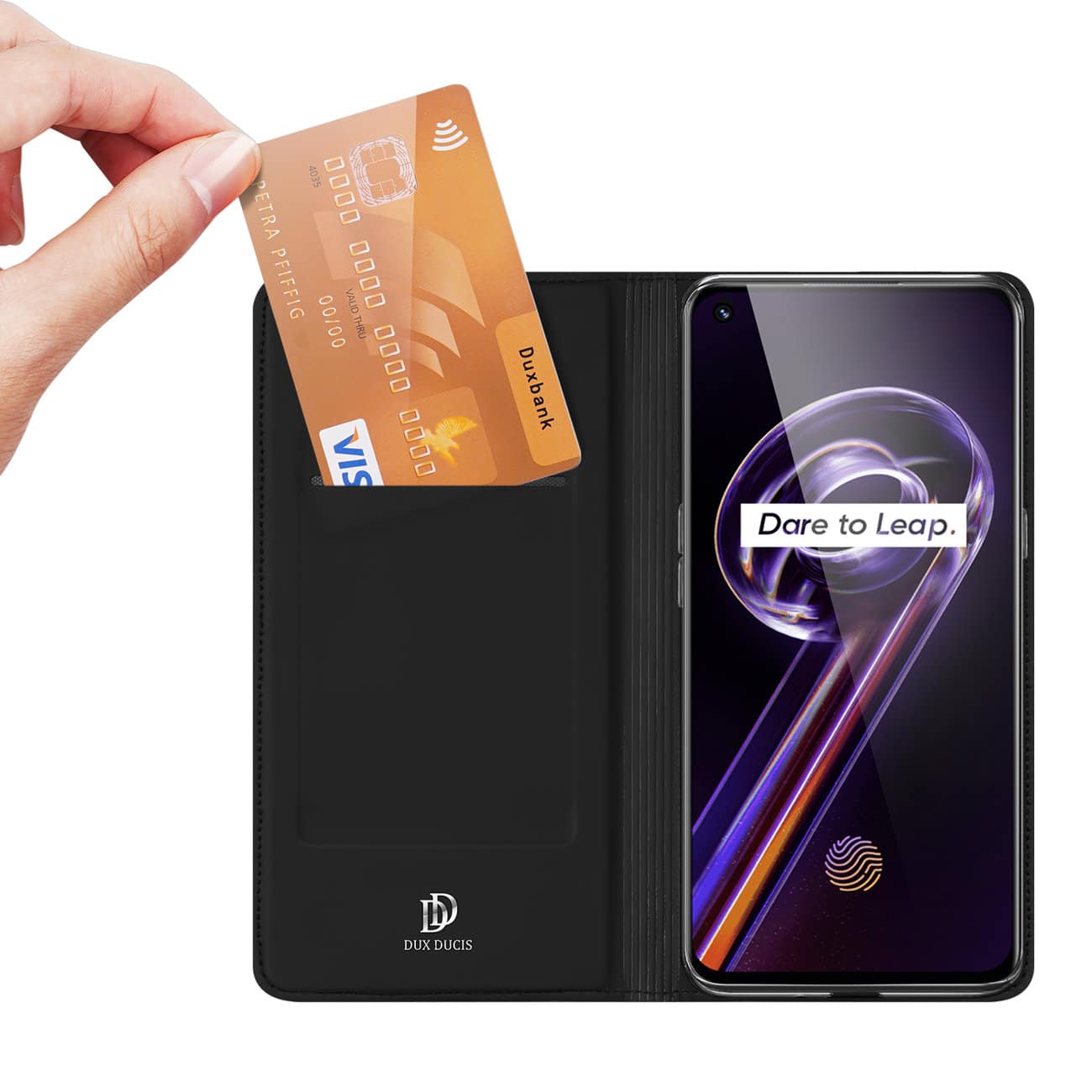 DUX DUCIS SKIN PRO OBLASTNÍ POUZDRO PRO REALME 9 PRO PLUS/9 4G ČERNÉ