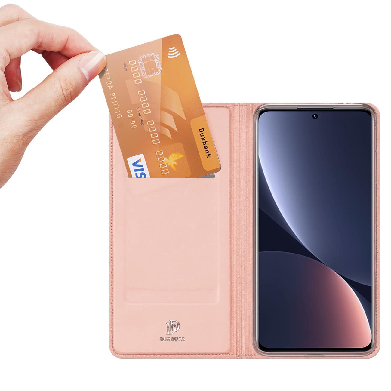 DUX DUCIS SKIN PRO FLIP POUZDRO PRO XIAOMI 12 PRO RŮŽOVÉ