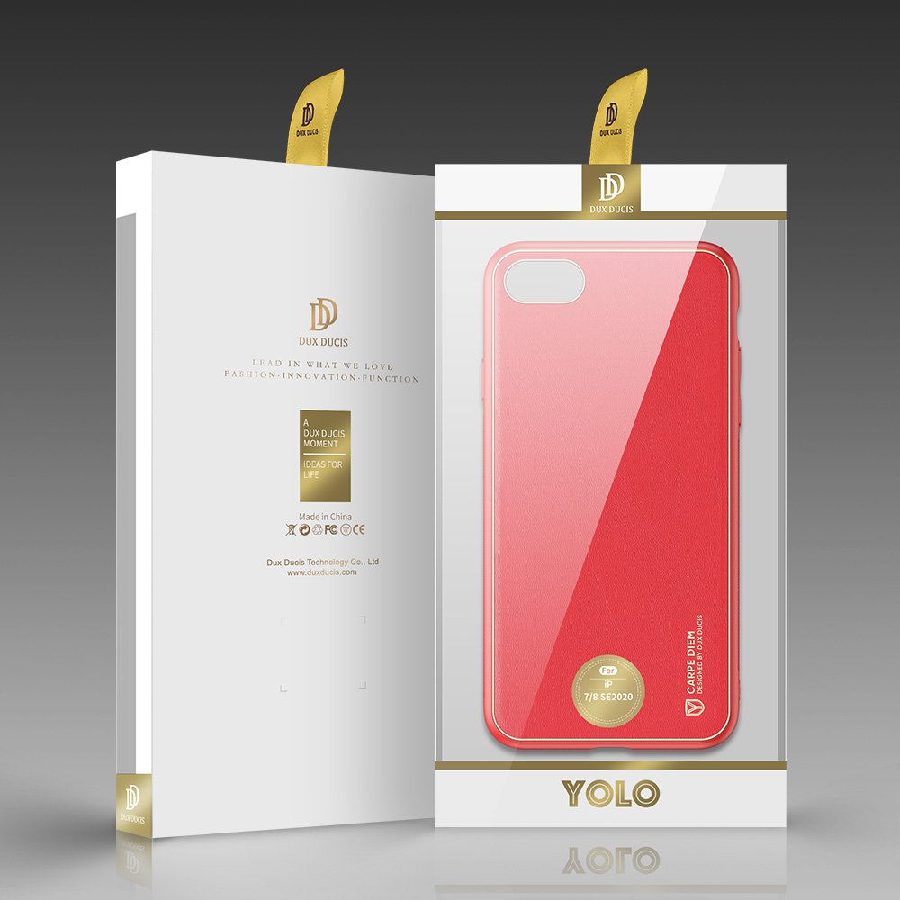 Dux Ducis Yolo elegantní pouzdro vyrobené z měkkého TPU a PU kůže pro iPhone SE 2020 / iPhone 8 / iPhone 7