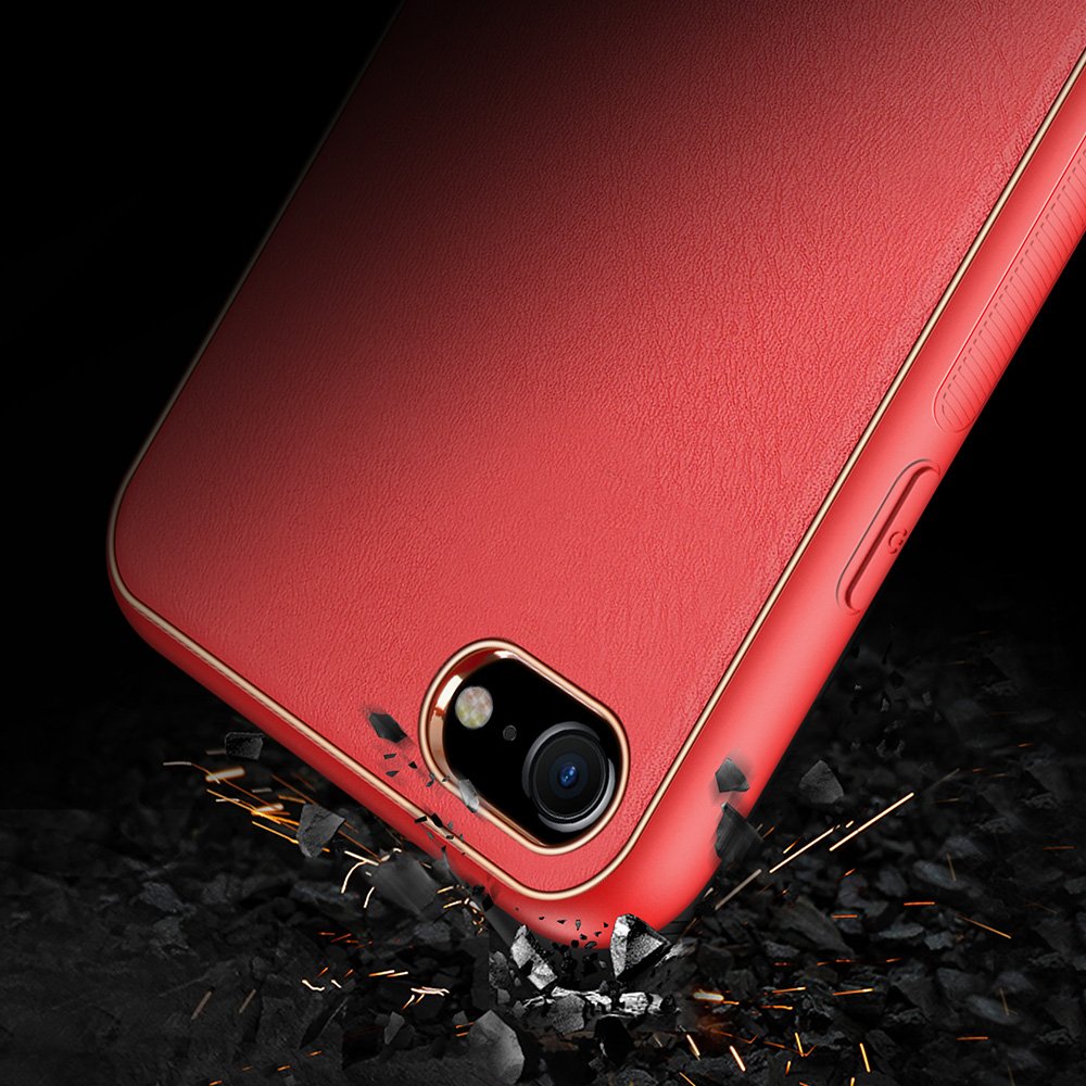 Dux Ducis Yolo elegantní pouzdro vyrobené z měkkého TPU a PU kůže pro iPhone SE 2020 / iPhone 8 / iPhone 7
