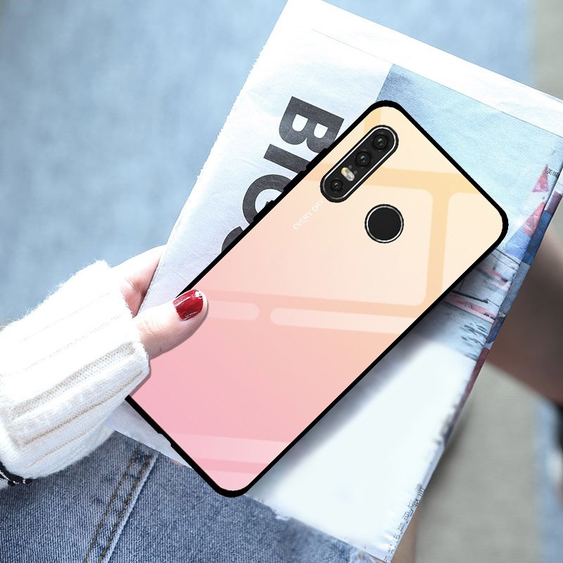 Maskica s kaljenim staklom za Huawei P30 Lite pink