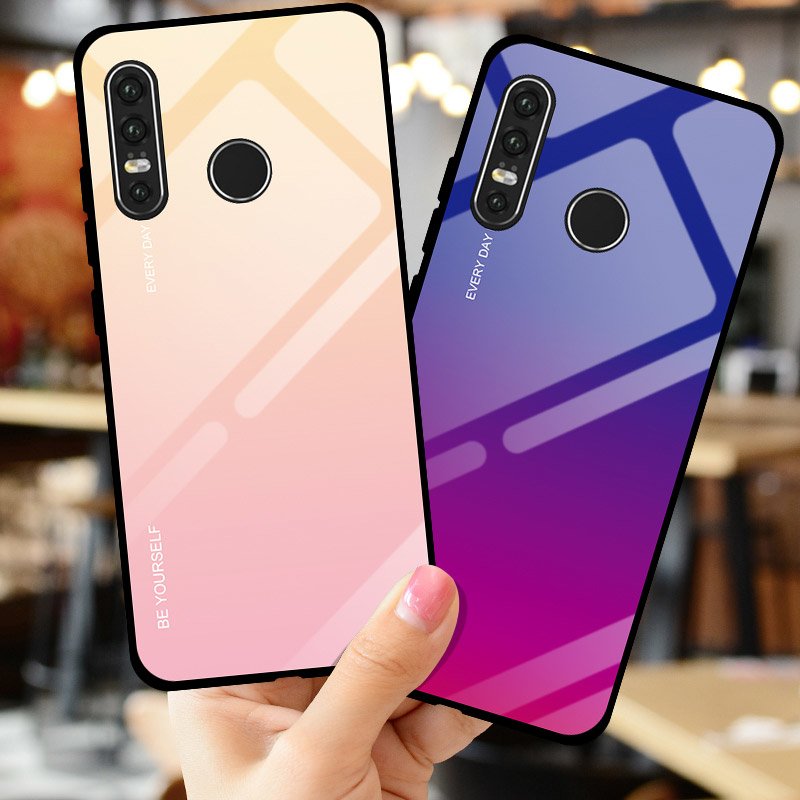 Maskica s kaljenim staklom za Huawei P30 Lite pink