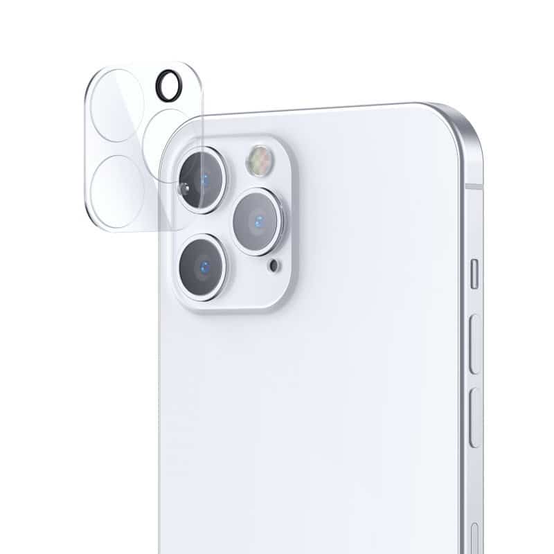 Joyroom Mirror Series plná ochranná čočka fotoaparátu z tvrzeného skla pro iPhone 12 Pro Max průhledná