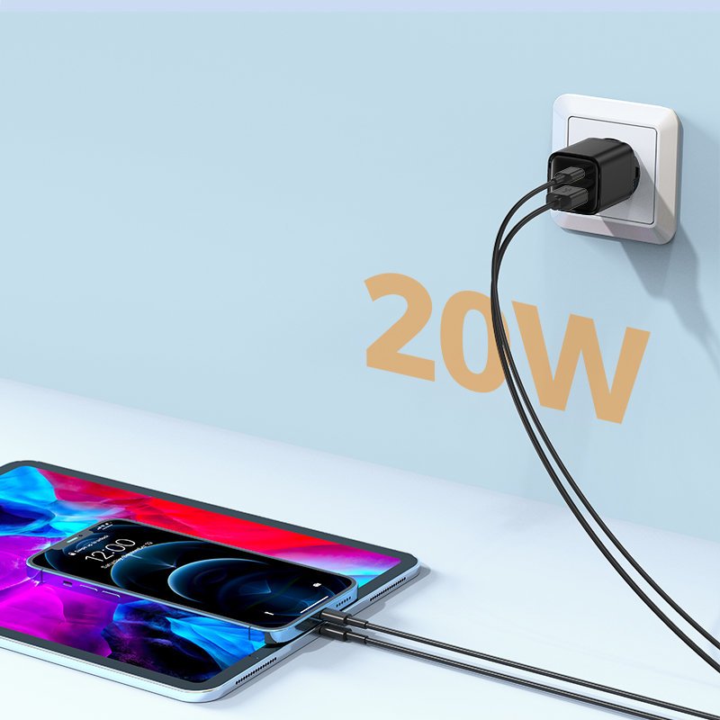 Zidni punjač Joyroom USB / USB tip C 20W 3A Quick Charge 3.0 Power Delivery SCP AFC