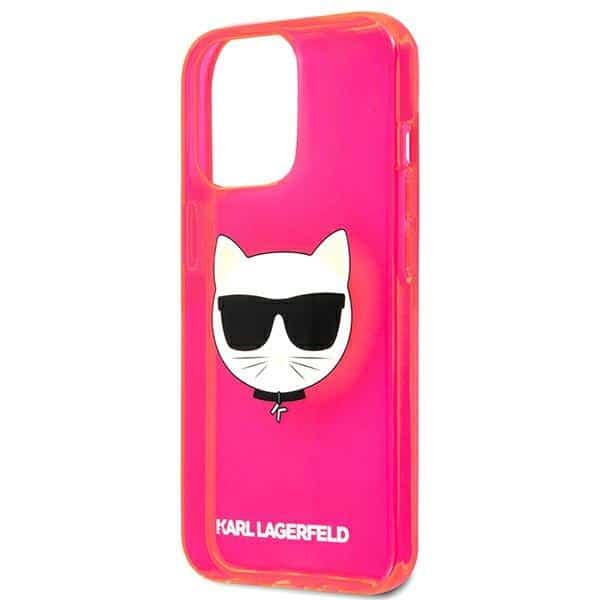 Karl Lagerfeld originalna maska za iPhone 13 Pro Glitter Choupette Fluo