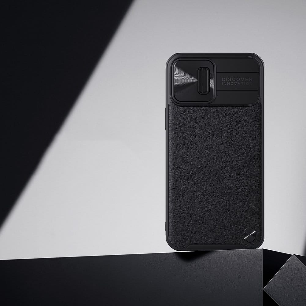 Nillkin CamShield Leather pouzdro pro iPhone 13 Pro Max s krytem na kameru
