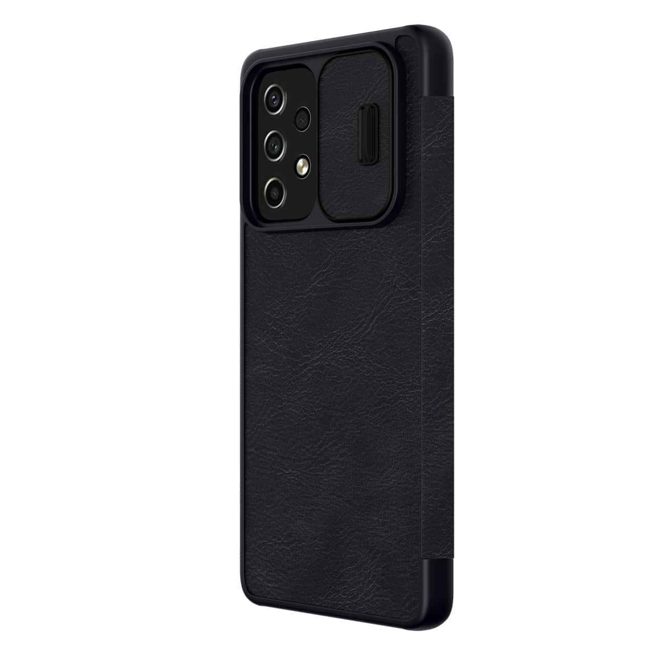 Kožené pouzdro Nillkin Qin Pro pro Samsung Galaxy A53 5G černé
