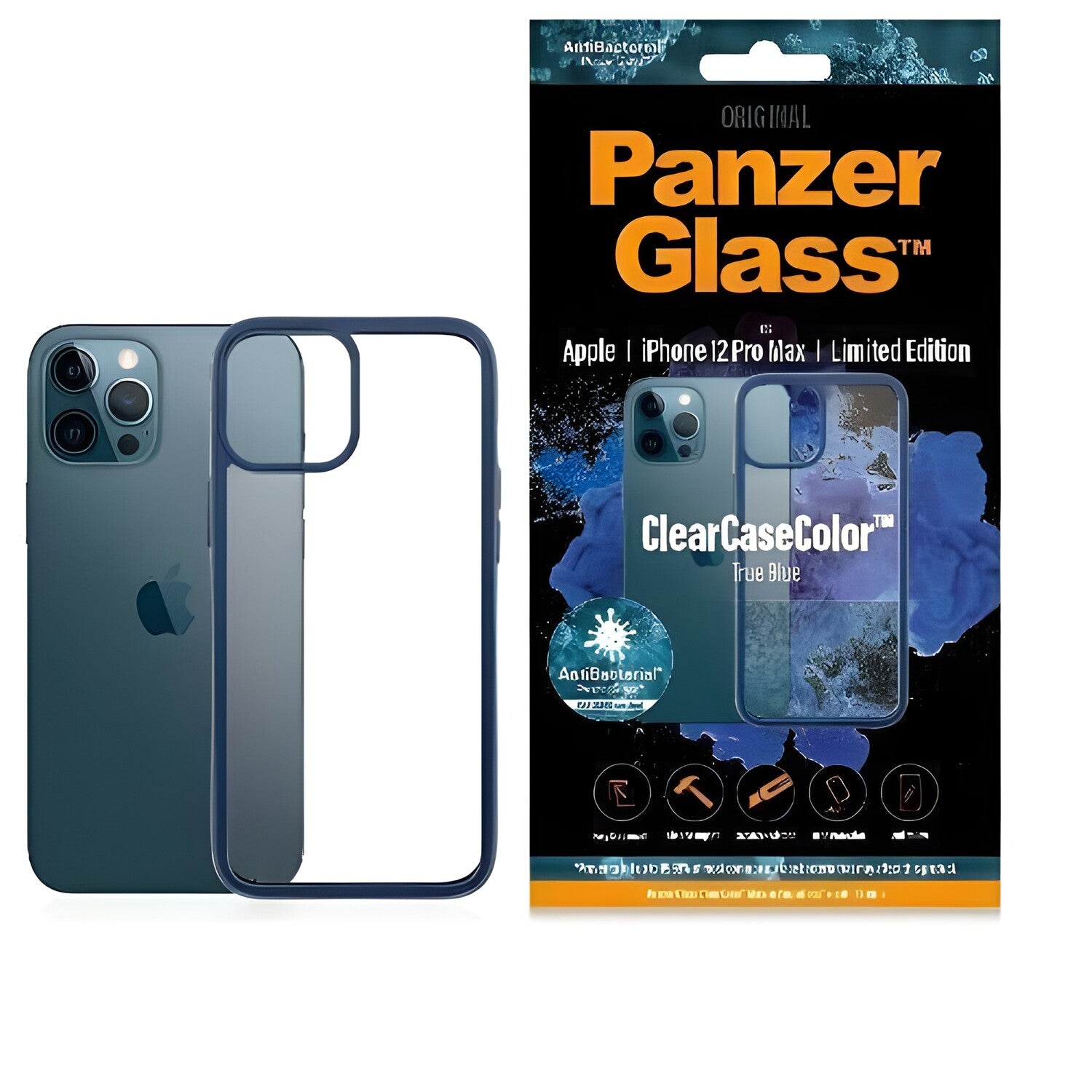 PanzerGlass ClearcaseColor futrola za Apple iPhone 12 Pro Max - Tamno plava KP19751