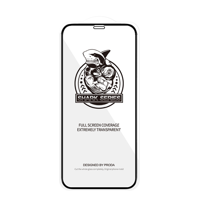 Proda Shark Super odolný chránič obrazovky Full Cover s rámečkem pouzdra pro iPhone 12 mini