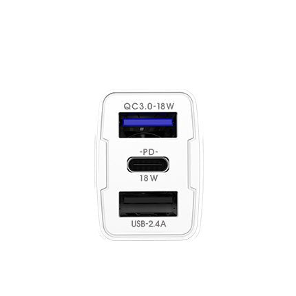 Nabíječka do auta Power Delivery Quick Charge 3.0 18 W 2 x USB / USB Type-C