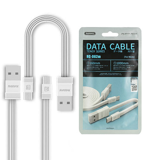 Remax sada 2 silných a flexibilních USB - micro USB kabelů 1m/ 16cm