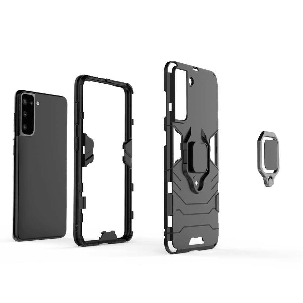 Odolné pouzdro Ring Armor Case Kickstand pro Samsung Galaxy S21 5G černé