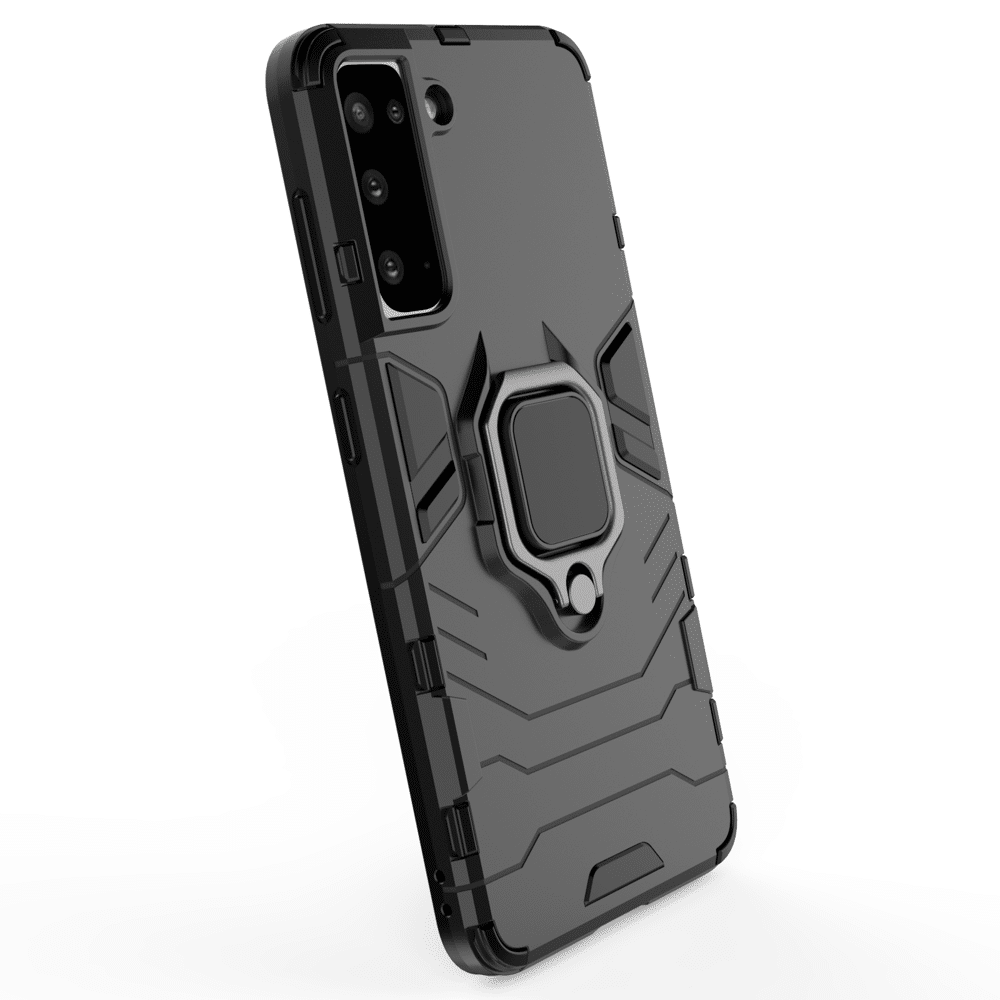 Odolné pouzdro Ring Armor Case Kickstand pro Samsung Galaxy S21 5G černé