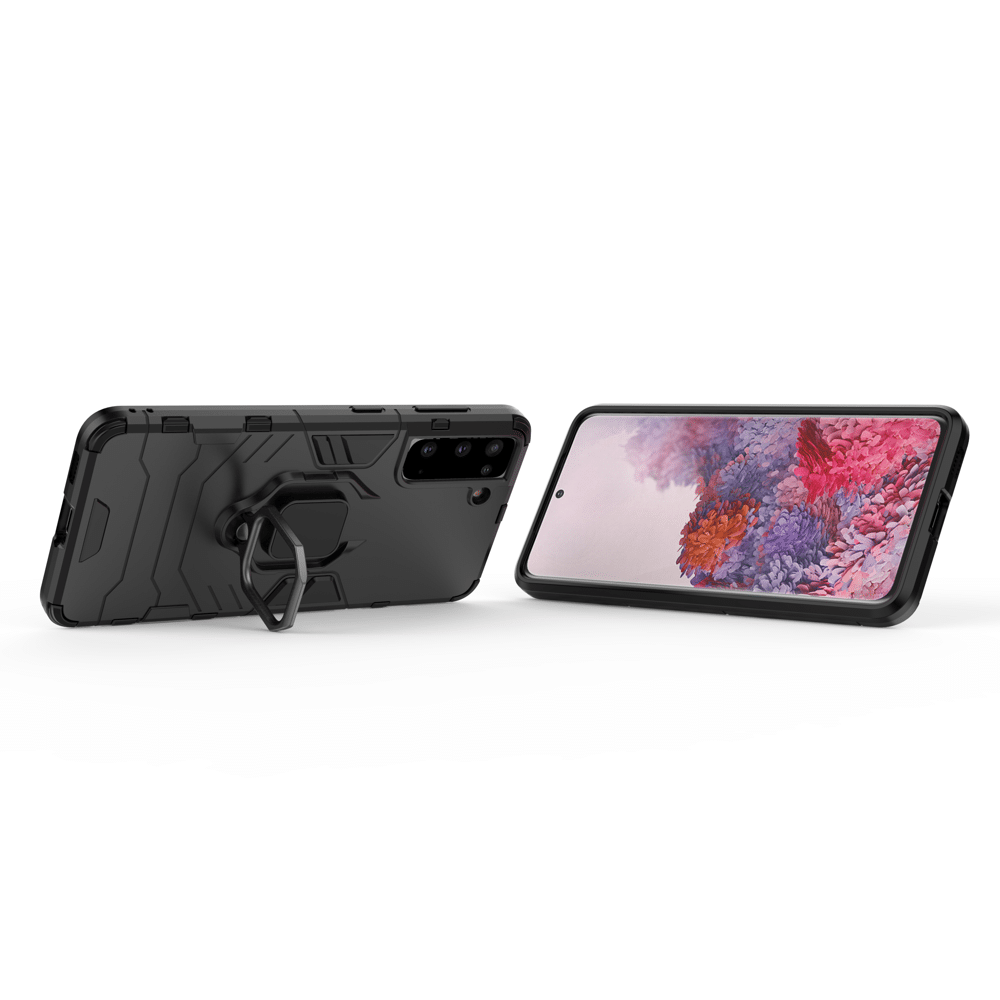 Odolné pouzdro Ring Armor Case Kickstand pro Samsung Galaxy S21 5G černé