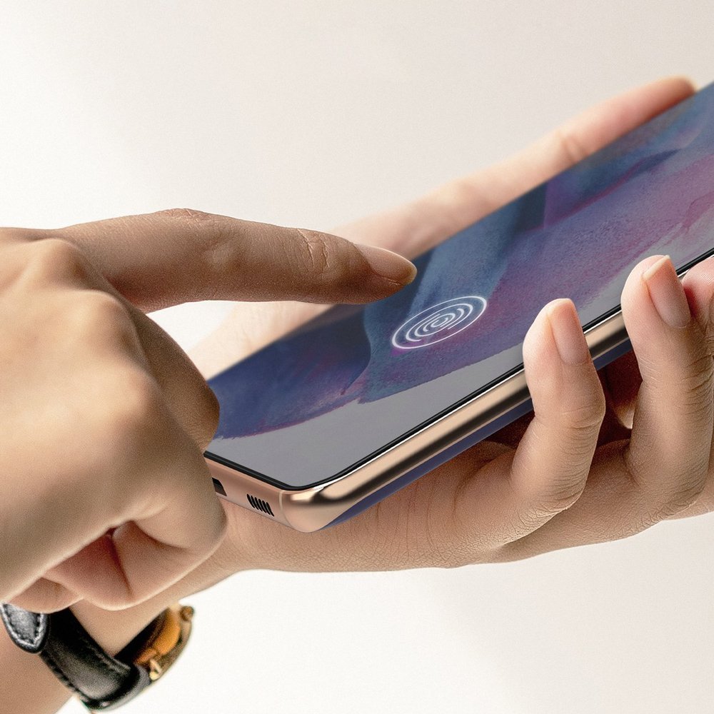Ringke Easy Flex 2x mokrá instalace ochranná fólie pro Samsung Galaxy S21+ (S21 Plus) 5G