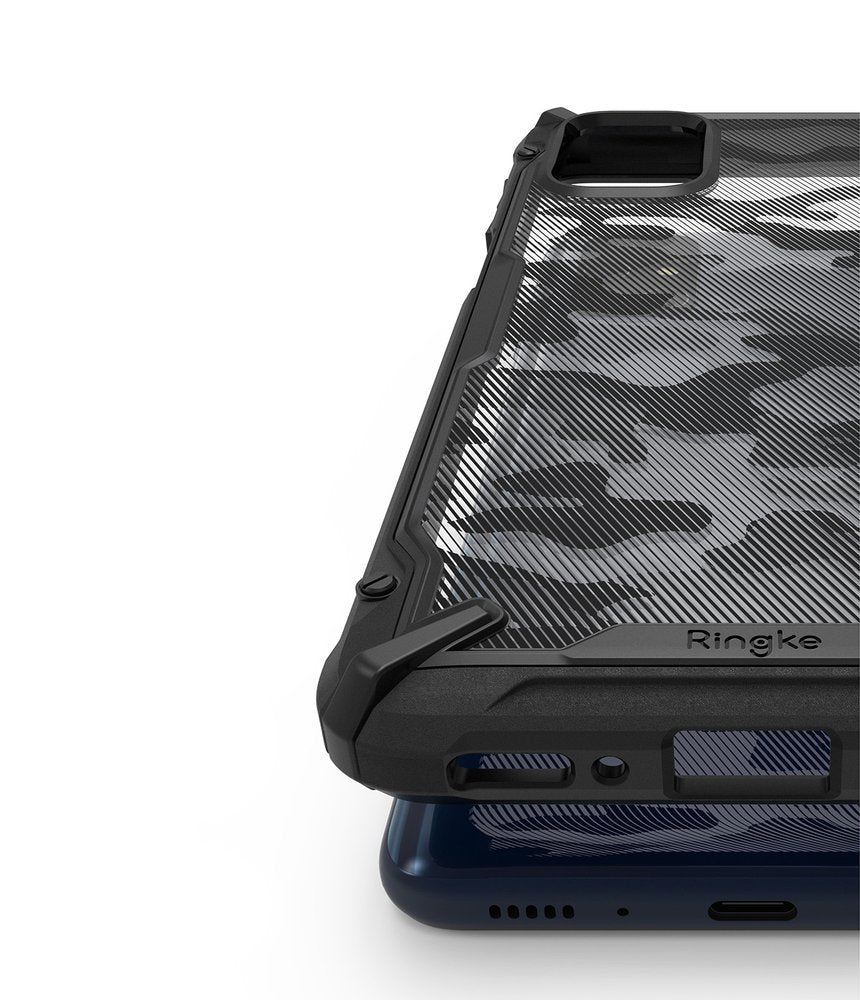 Ringke Fusion X Design odolné pouzdro pro Samsung Galaxy M31s Camo černé